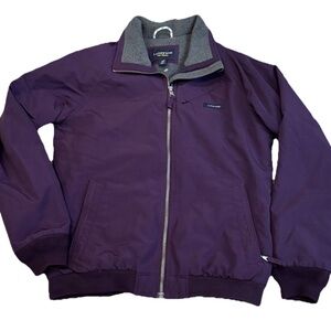 Lands' End Classic Squall Winter jacket Purple Women’s XSmall 4/6 fleece barn